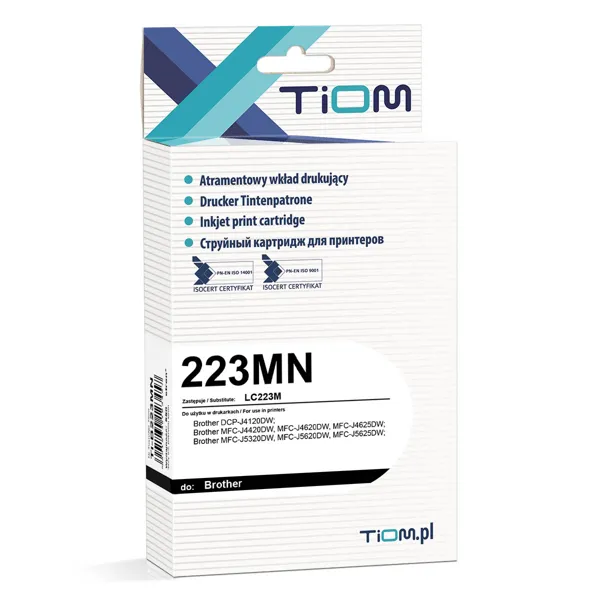 Ti-B223MN Tusz Tiom do Brother 223MN | LC223M | 550 str. | magenta