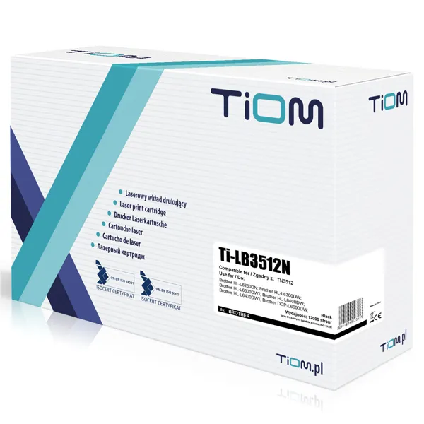 Ti-LB3512N Toner Tiom do Brother B3512 | TN3512 | 12000 str. | black